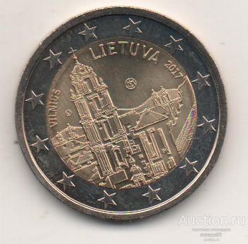 Литва 2 евро Вильнюс. 2017г. 25_12_1