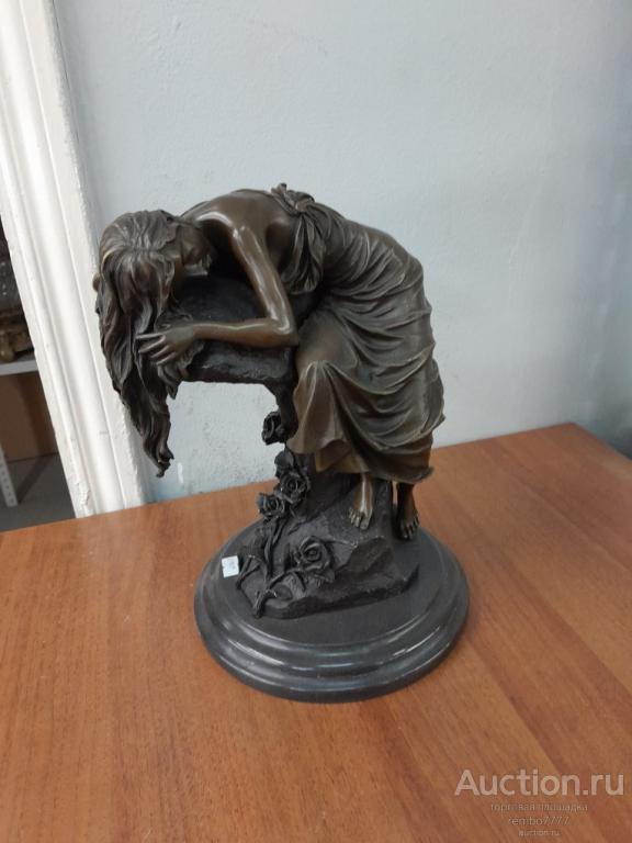 девушка модерн.бронза .европа.30см венка венская