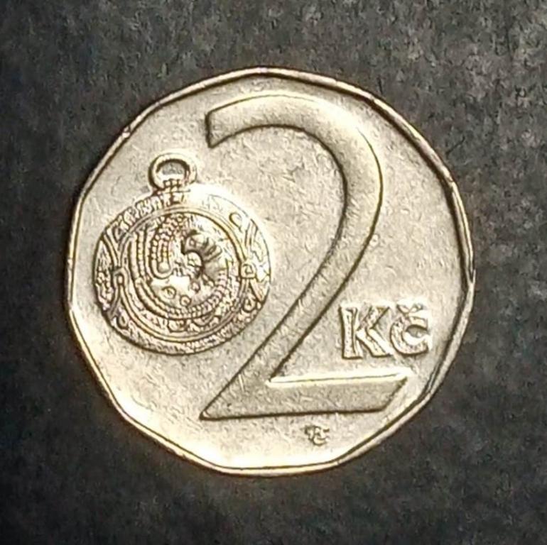 Чехия 2 кроны (koruny) 1994 года   KM# 9