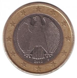 1 евро 2002 года Германия (F)