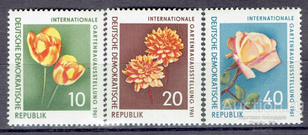 1961 ГДР Mi 854-856 чистая