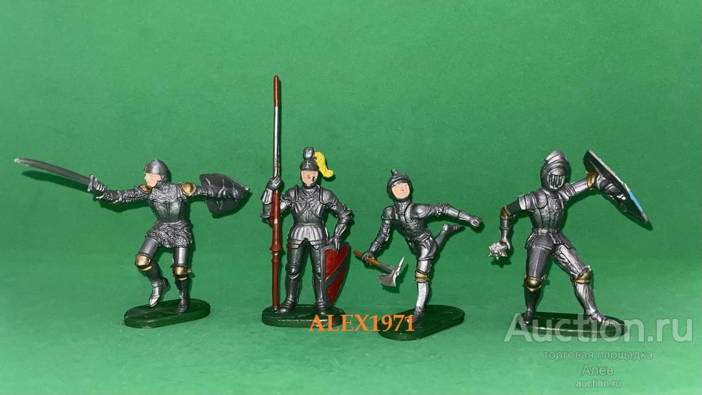 ELASTOLIN HAUSSER, РЫЦАРИ, МЯГКИЙ ПЛАСТИК, СРЕДНЕВЕКОВЬЕ, СОЛДАТИК, ФИГУРКИ