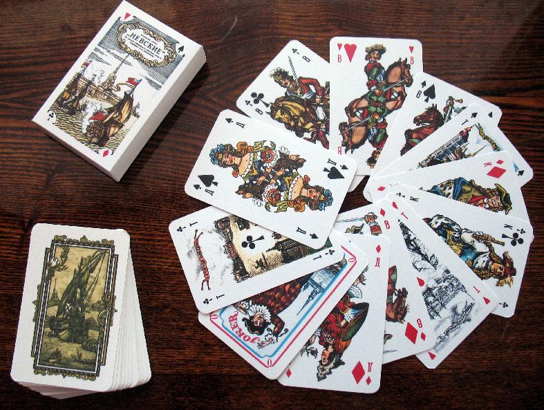 Игральные карты "Невские". Художник Свешников