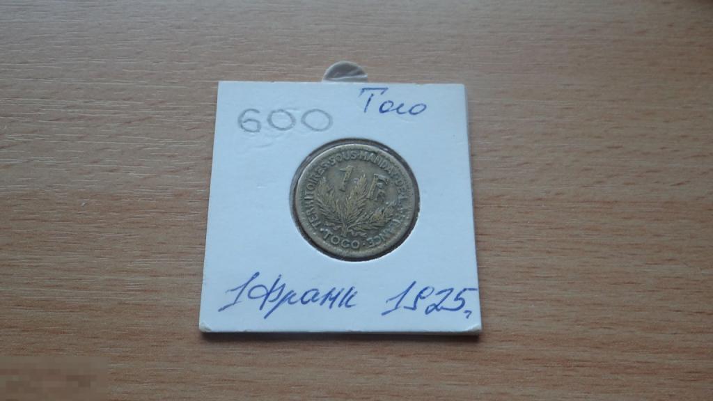 1 франк 1925 года Того