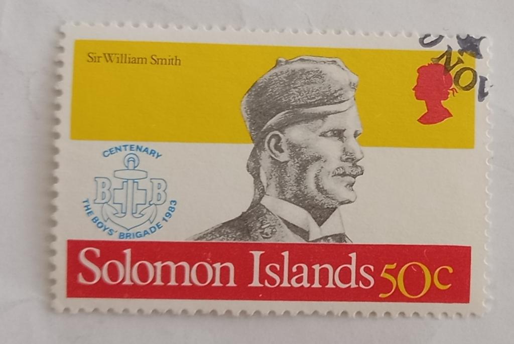 Соломоновы Острова 1982 год  75 лет скаутингу  основатель скаутского движения  Уильям Смит Гаш