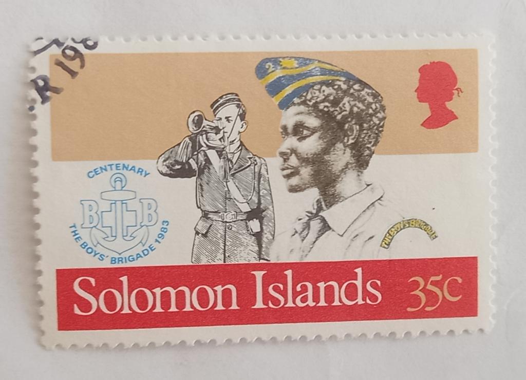 Соломоновы Острова 1982 год  75 лет скаутингу  Бригада мальчиков Скаутов Гаш