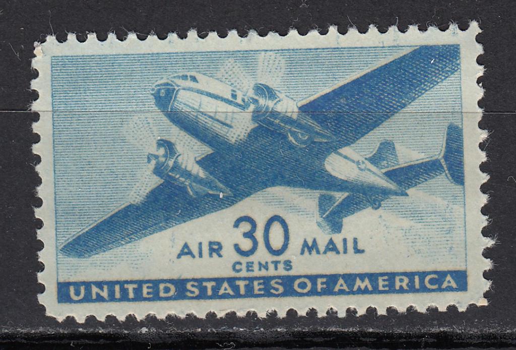 США. 1941-44 АВИАПОЧТА. САМОЛЕТ  *