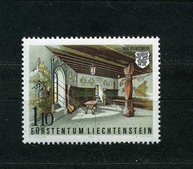 Лихтенштейн. Замки Великого Княжества. Замок Гутенберг. 1991.**