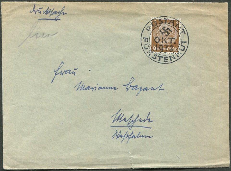 СУДЕТЫ 1938 Sudetenland Германия FÜRSTENHUT (Knížecí Pláně) провизорий оккупация Чехословакии