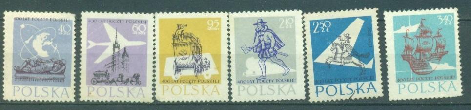 Польша 1966 г. серия 400 лет Польской почте негашеная**