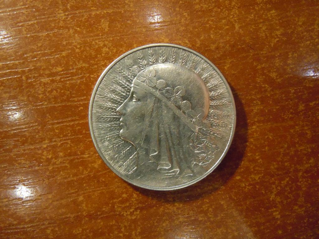 10 злотых 1933г(W) Польша, 21,84гр, серебро