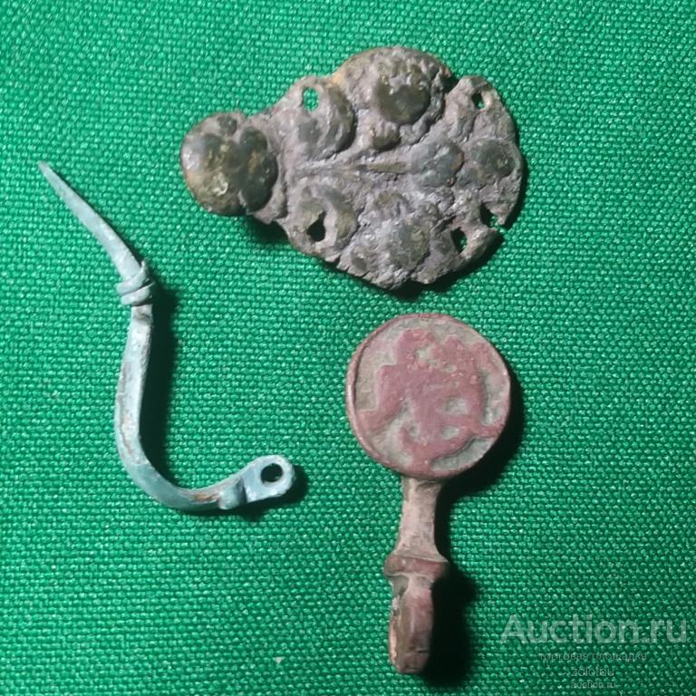 Средневековье, пряжки, зацепы с изображением, бронза, крупные