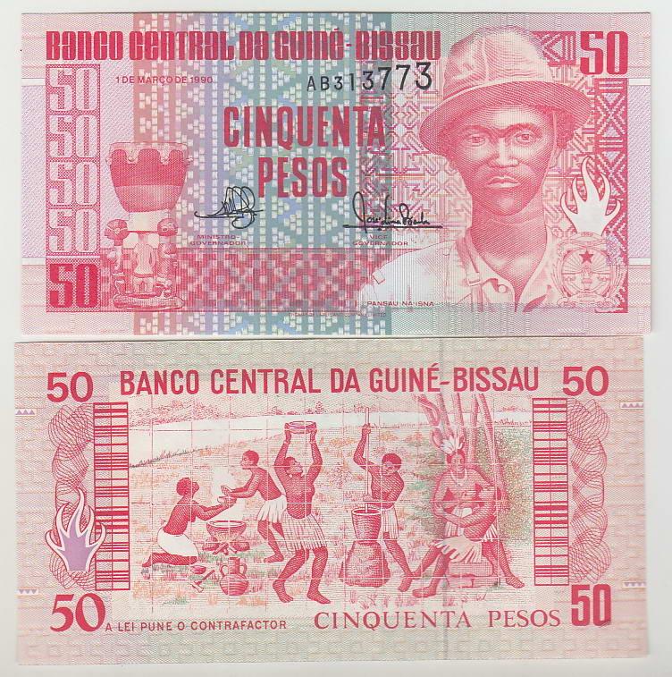 Гвинея Биссау 50 песо 1990 UNC