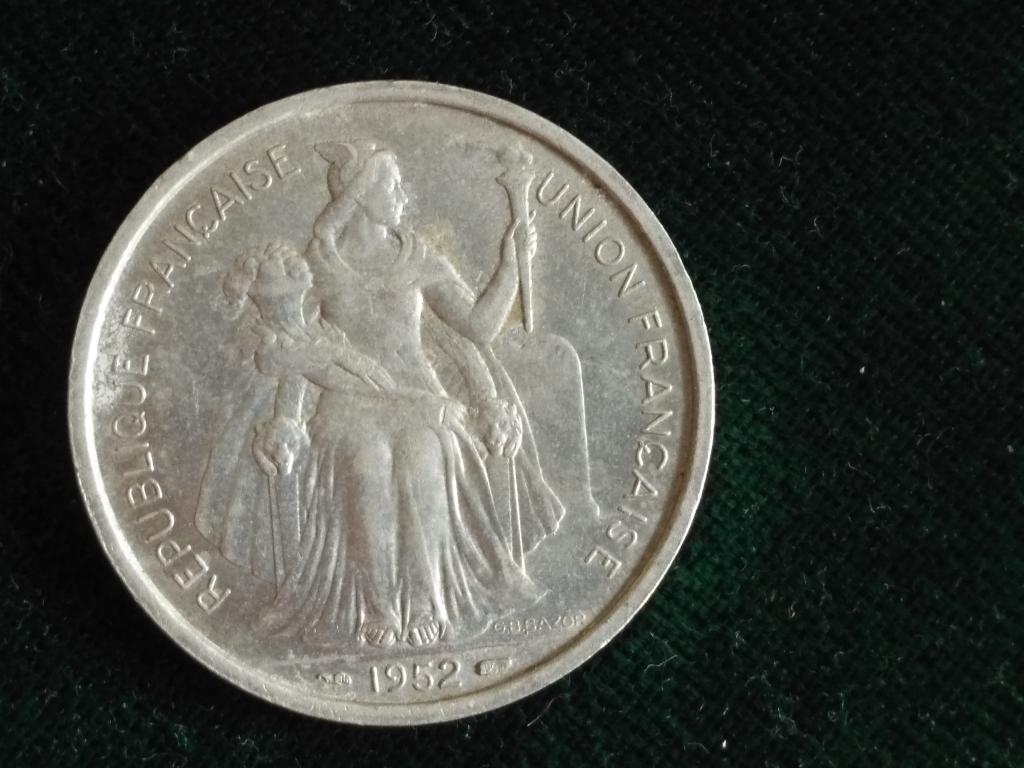 5 франков 1952 Новая Каледония