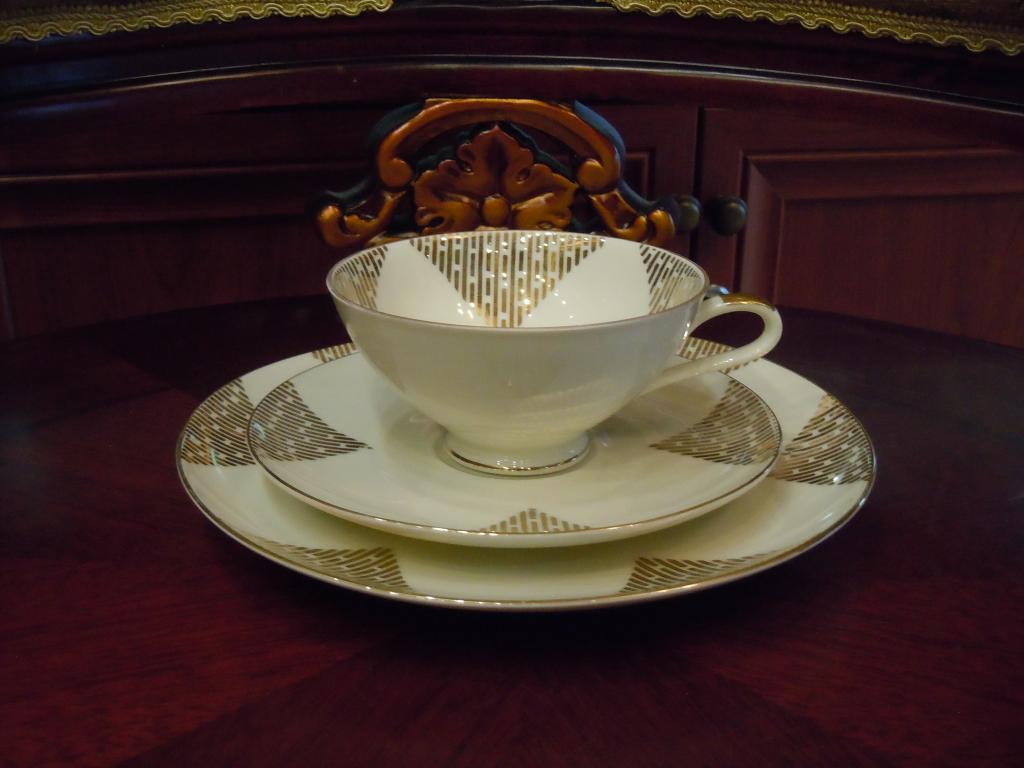 Чайная, кофейная тройка Bavaria, Германия, 1960гг, фарфор