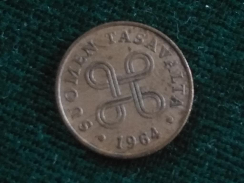 Финляндия 1 пени 1964 г.
