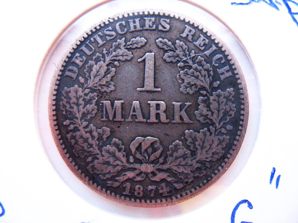 1 марка 1874 года Германия G