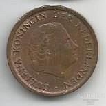 Нидерланды 1 цент 1969 мон.двор "рыба"