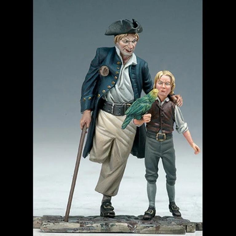 Фигурка 1:32 набор №002 ОСТРОВ СОКРОВИЩ диорама смола