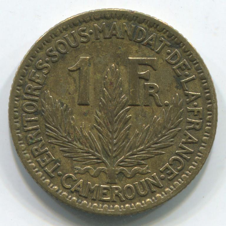 КАМЕРУН 1 ФРАНК 1925 VF