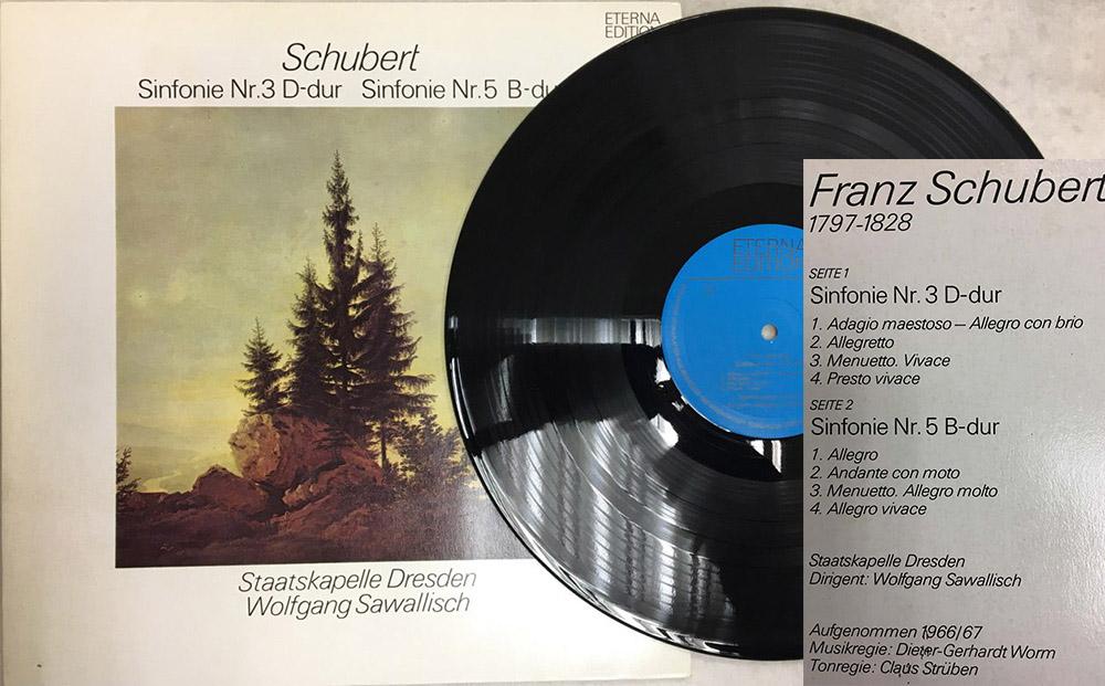 Пластинка виниловая "F. Schubert. Sinfonie № 3" Мелодия 300 мм. (Сост. отл.)
