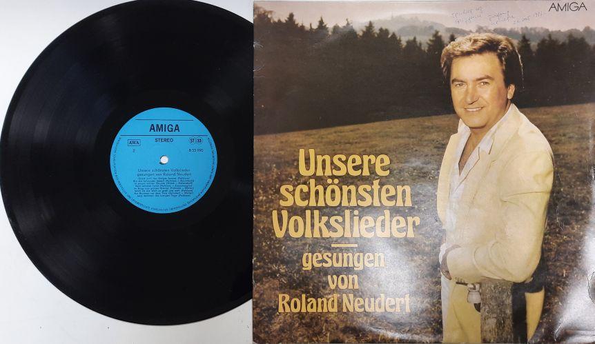 Пластинка виниловая "R. Neudert. Unsere schonsten Volkslieder" Amiga 300 мм. (Сост. на фото)