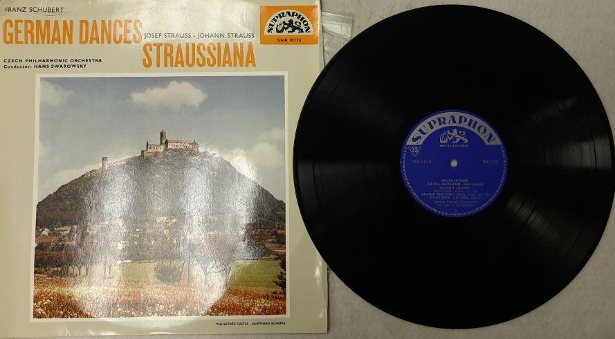 Пластинка виниловая "Ф. Шуберт. Пять немецких танцев" Supraphon 300 мм. (Сост. отл.)