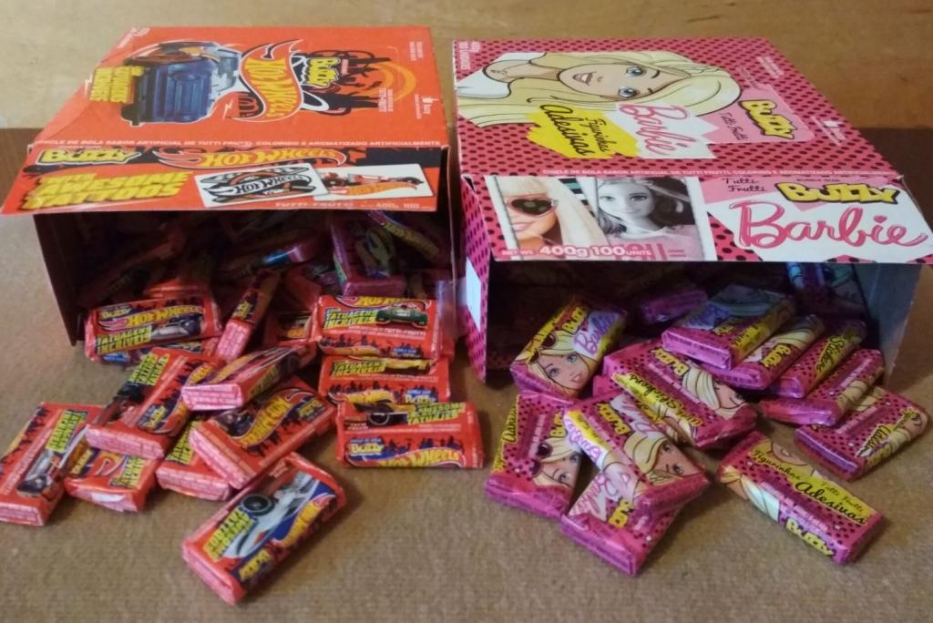 Barbie, HotWheels Жевательная резинка поштучно