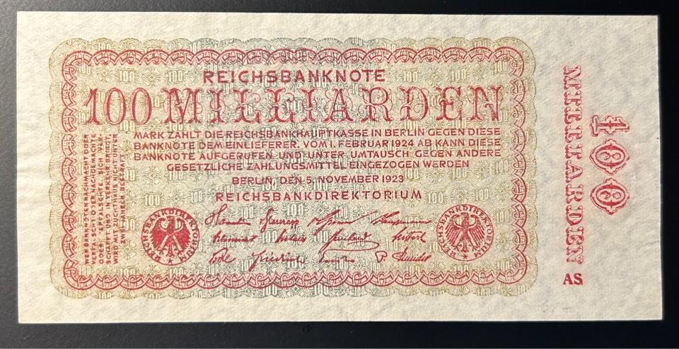 Германия 100 миллиардов 1923 год UNC-