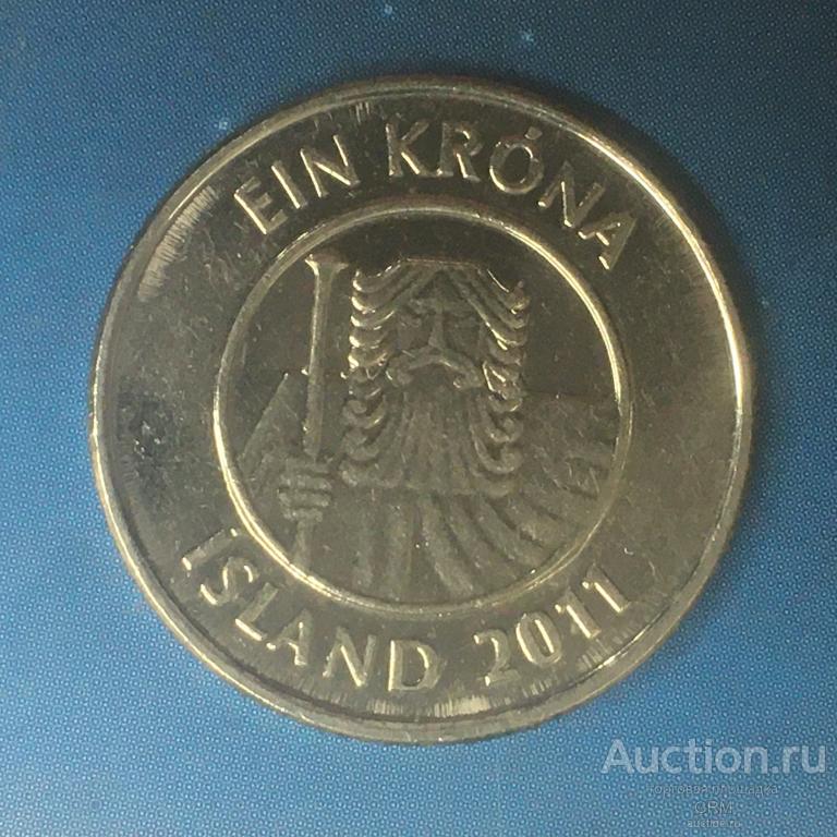 Исландия 1 крона 2011 год