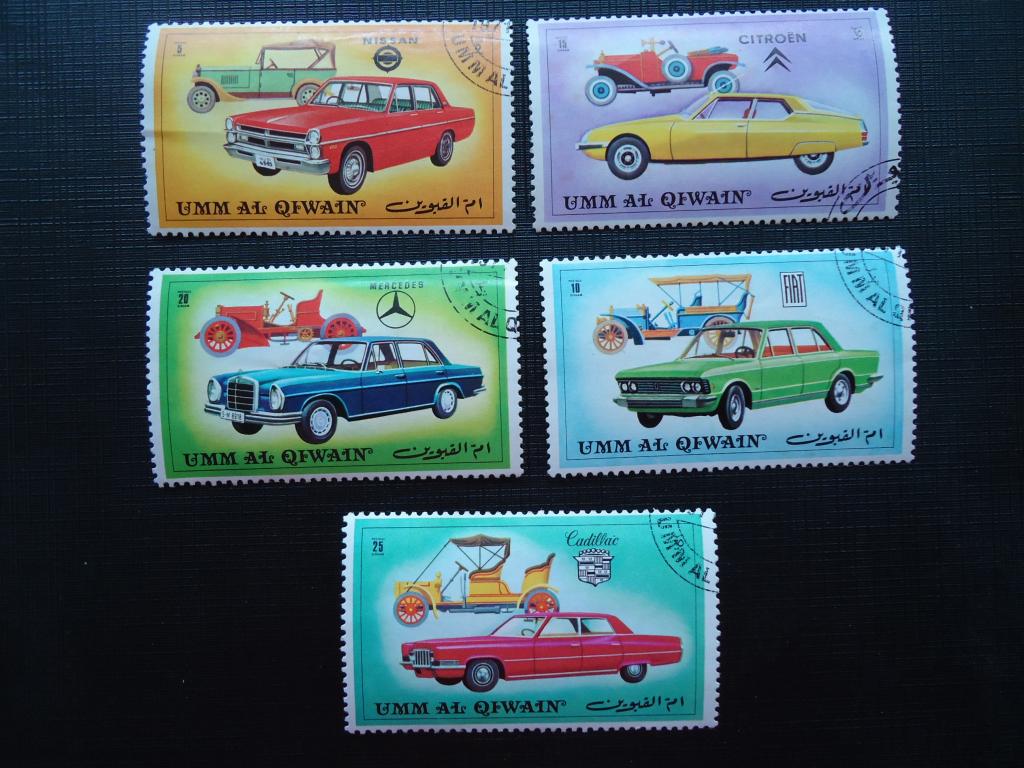 ОАЭ  1972 г автомобили  5 шт