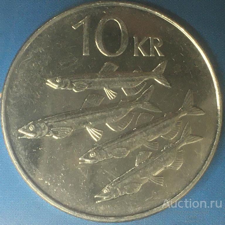 Исландия 10 крон 2008 год
