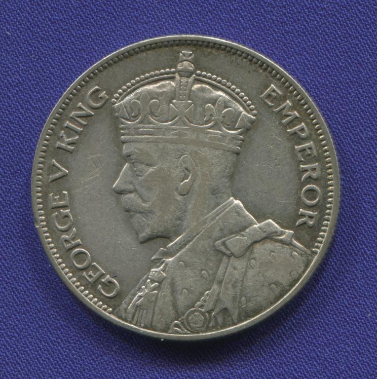 Новая Зеландия 1/2 Кроны 1933 XF-AU  Георг 5 КМ 5