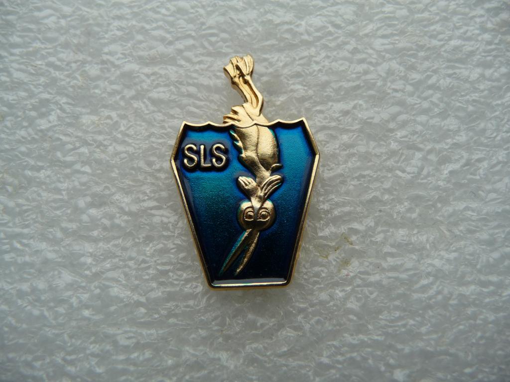 Швеция : Прикольный значок "SLS" - Шведское королевское общество спасения жизни утопающих на воде.