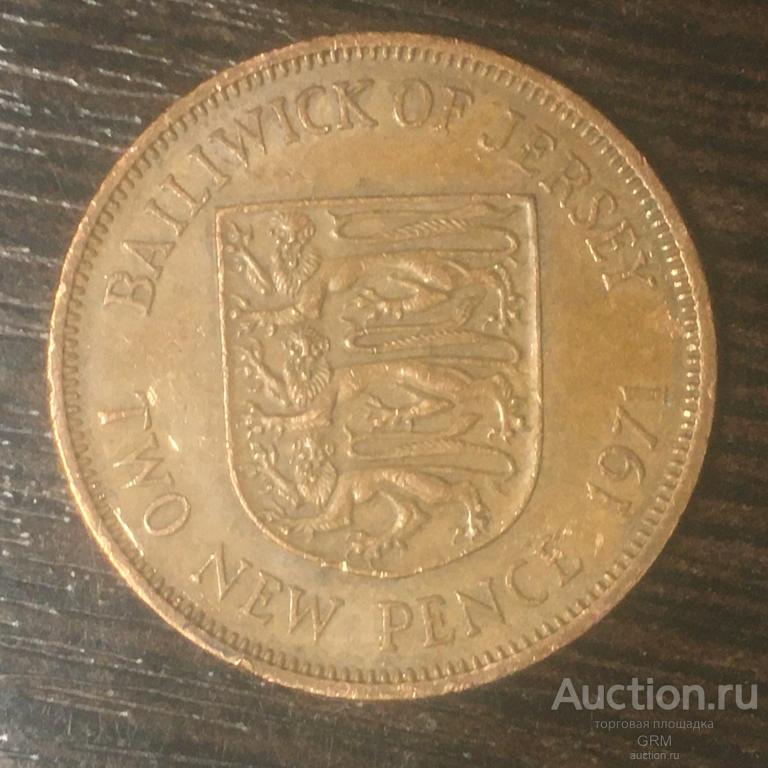 Джерси 2 пенса 1971 год Королева Елизавета II