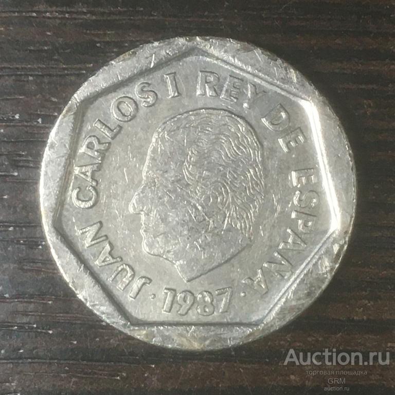 Испания 200 песет 1987 год  Король Хуан Карлос I