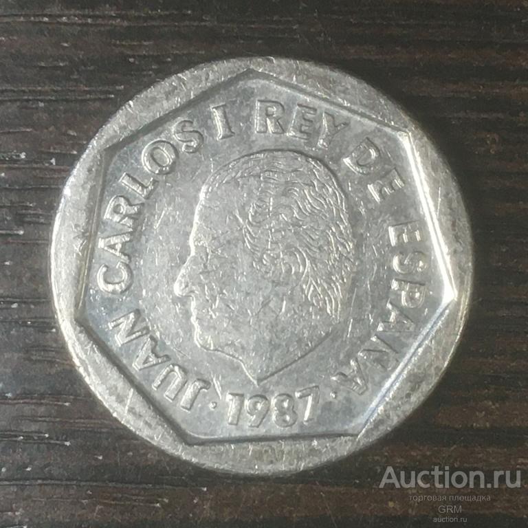 Испания 200 песет 1987 год  Король Хуан Карлос I