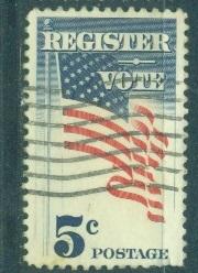 США 1964 г. Флаг США Выборы  гашеная