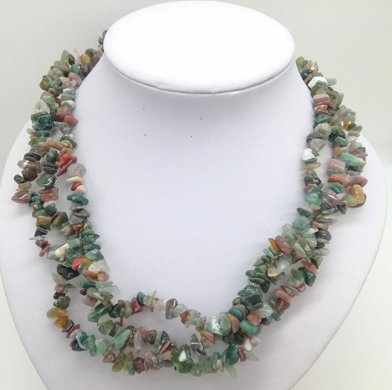 Винтажные Бусы с Природными Камнями