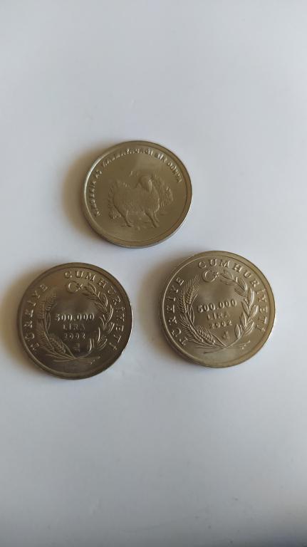 Монета Турция 500000 лир 2002 год Овца UNC (Н122)