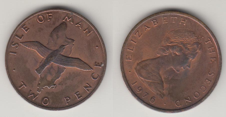 Мэн 2 пенни 1976 Z