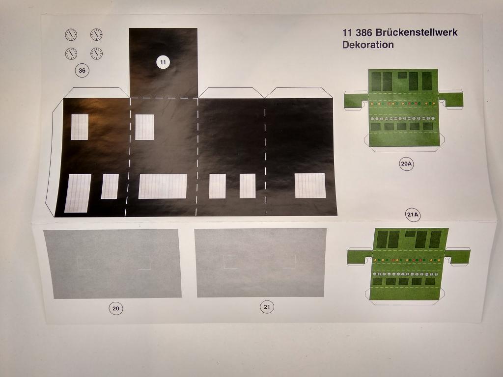 16мм.(HO) Интерьер для поста централизации Auhagen 11386