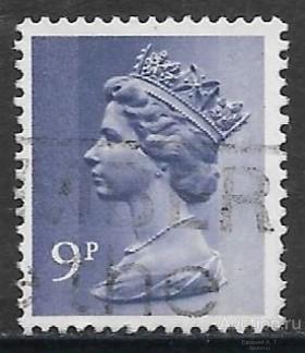 Великобритания. 1976. Королева Елизавета II. Для автоматов. Стандарт. Разновидность. Гашение.