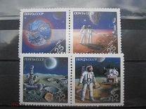 СССР - Космос 1989. 2 сцепки.Полная серия.Филвыставка в Вашингтоне.MNH.