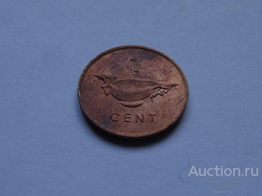 Соломоновы Острова 1 цент 1987 РЕДКОСТЬ Хорошее Состояние!!!