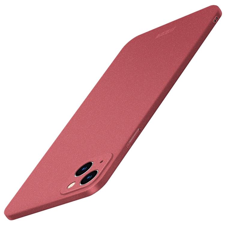 Тонкий матовый чехол MOFI для iPhone 15 Ultra-thin (Red)