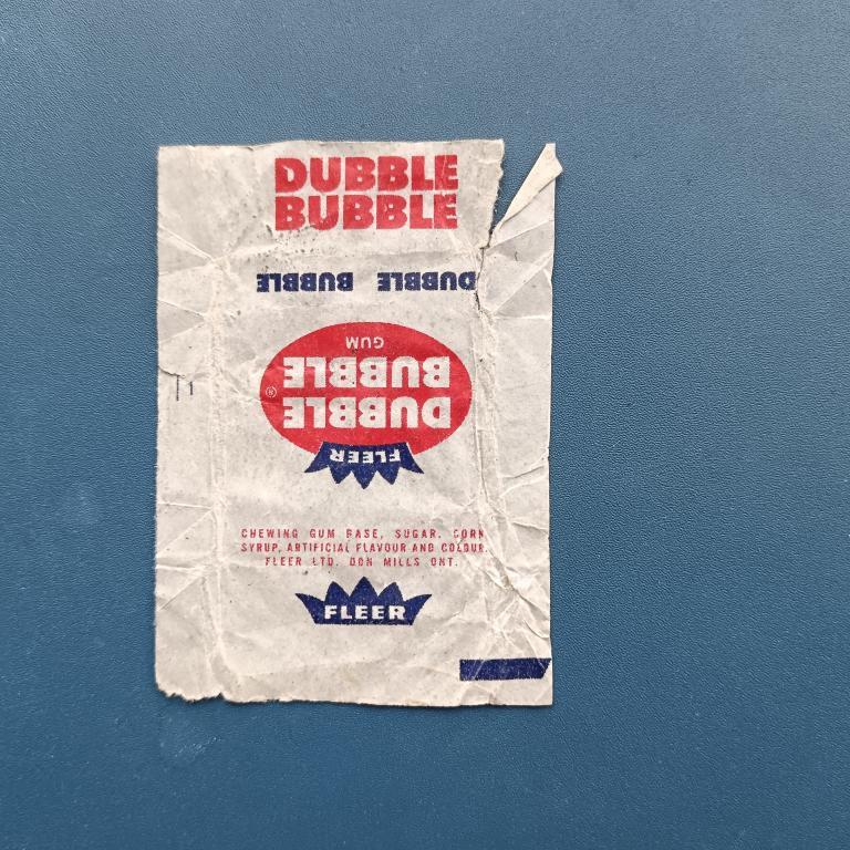 Обёртка от пачки пластинок DUBBLE   BUBBLE лот 1