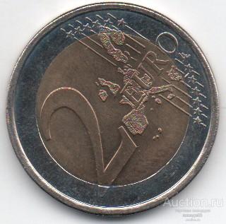 Финляндия 2 евро 60 лет образования ООН. 2005г. 33_1_12