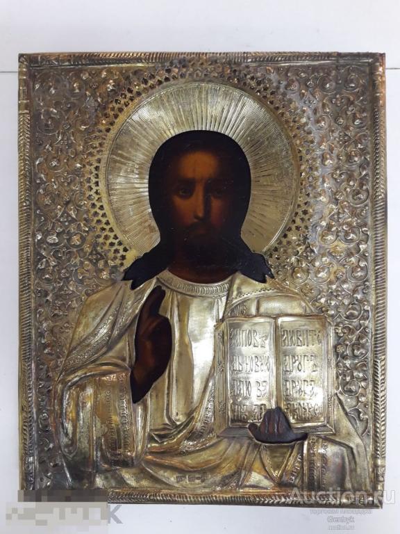ИКОНА ГОСПОДЬ ВСЕДЕРЖИТЕЛЬ 1885 год 