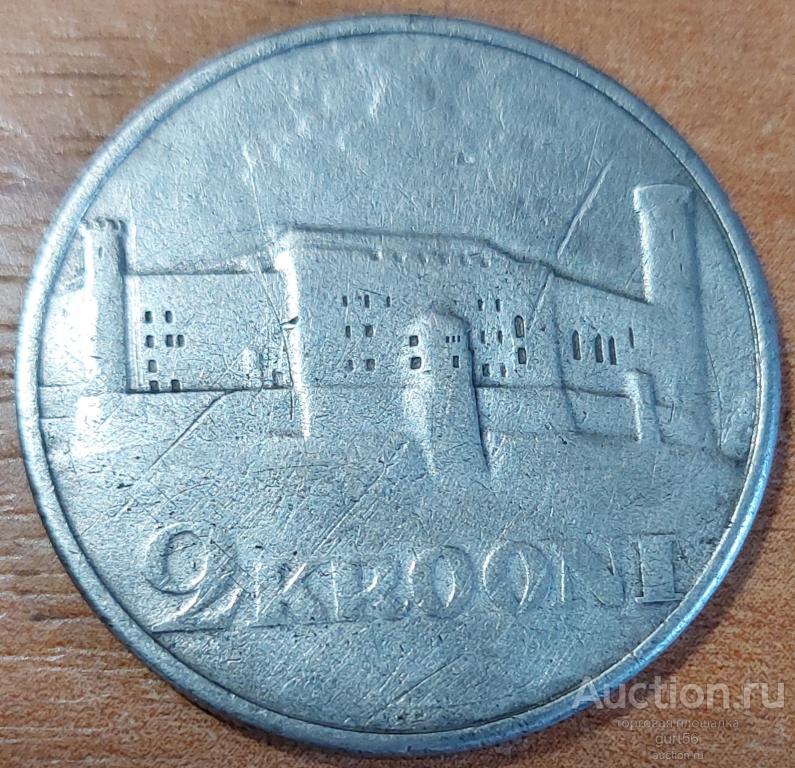 2 кроны 1930 год Эстония Серебро